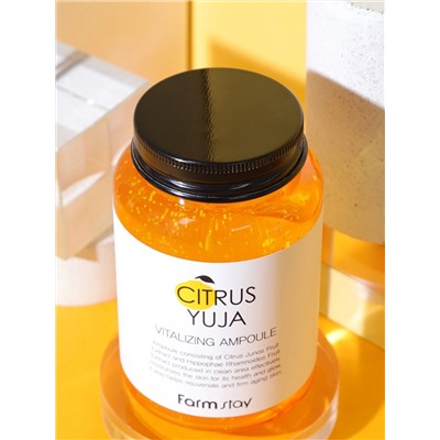 FARMSTAY - СЫВОРОТКА ДЛЯ ЛИЦА С ЭКСТРАКТОМ ЮДЗУ CITRUS YUJA VITALIZING AMPOULE, 250 МЛ.