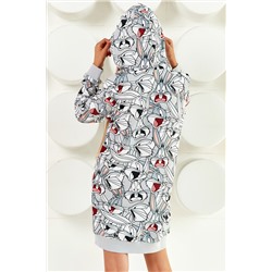 Платье д/дев CRAZY GETUP "Looney Tunes" AW21GJ0800 серый