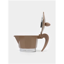 Кофеварка гейзерная Доляна «Мокко», 150 мл, на 3 чашки, нержавеющая сталь, коричневая