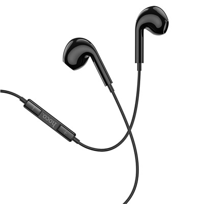 Проводные наушники с микрофоном вкладыши Hoco M101 Max Crystal Type-C  (black)