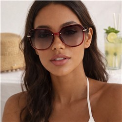 Очки женские солнцезащитные с градиентом крупные, арт.007.399