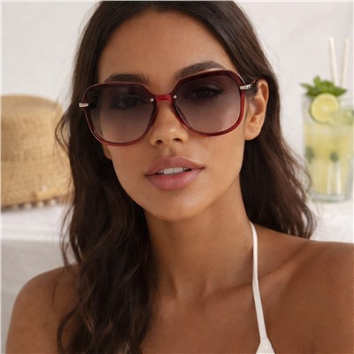 Очки женские солнцезащитные с градиентом крупные, арт.007.399