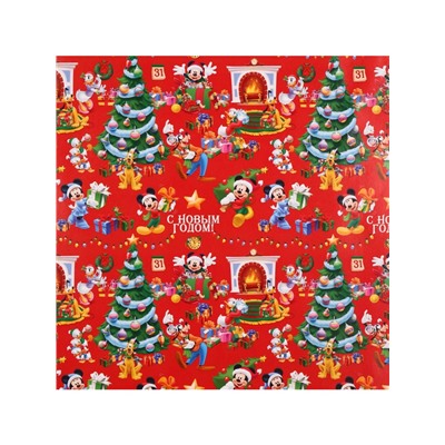 Упаковочная бумага «Мышки» 70×100 см