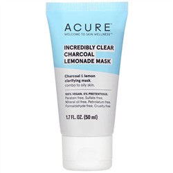 Acure, Incredibly Clear, очищающая маска с углем и лимоном, 50 мл (1,7 жидк. унции)