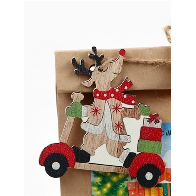 Чай новогодний в крафтовом пакете с игрушкой «Зима-время счастья», 50 г