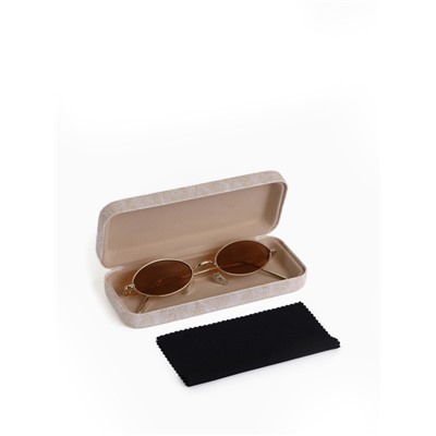 Футляр для очков на хлопушке, размер 16×6.5×3 см, молочный