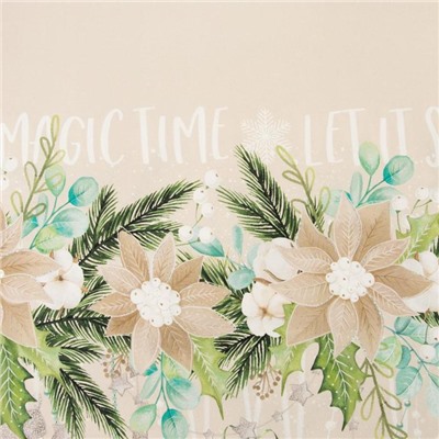 Скатерть новогодняя «Этель» Beautiful Christmas, 149×220 см с ГМВО, хлопок 100%, 190 г/м²