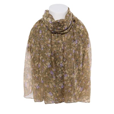 Палантин 1520 Цветочный узор