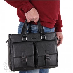 Портфель мужской кожаный 2093BSH black Heanbag