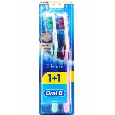 Щетка Зубная Oral-B 3D WHITE Whitening Отбеливание (1+1шт)
