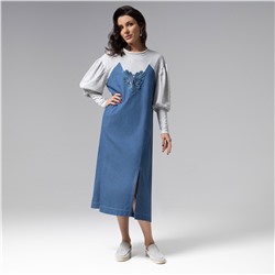 Платье из джинсы с вышивкой, Блеск будней