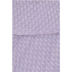 Вязаный палантин (пыльно-сиреневый) ВП01-1М