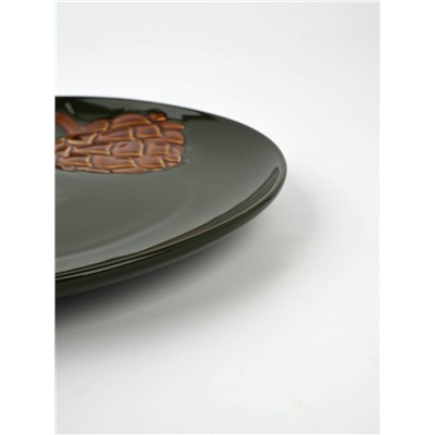 Блюдо новогоднее «Зимний лес», d=27 см