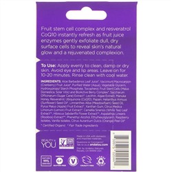 Andalou Naturals, мгновенное омоложение, маска с 8 ягодами, фруктами и ферментами, 8 г (0,28 унций)