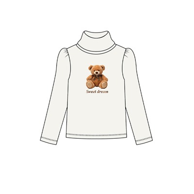 Водолазка трикотажная для девочек