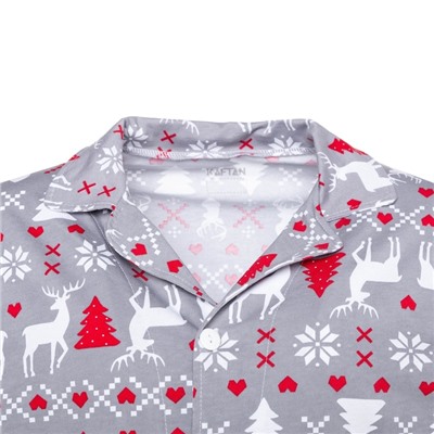 Пижама мужская (рубашка, брюки) KAFTAN «Скандинавия», размер 52