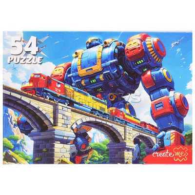Пазлы 54 "Мир мощных трансформеров"