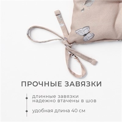 Подушка Этель Butterflies 42×42 см, 100% хл, рогожка 186 г/м²