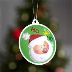 Световая подвеска «Дед Мороз» 7.5 см, батарейки LR44×3 (в комплекте), свечение мульти