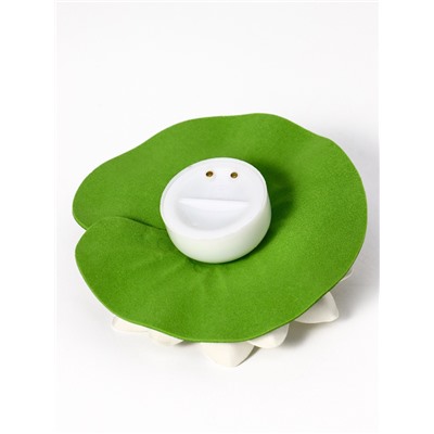 Садовый светильник для водоёмов «Лотос», 10×13×15 см, на батарейке, белый