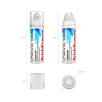 Клей 30 мл канцелярский "Кристалл" 58408 повышенной прозрачности ErichKrause