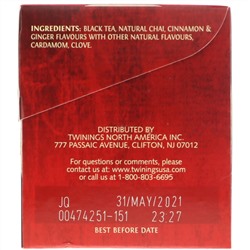 Twinings, Чай со специями, 25 чайных пакетиков, 1.76 унций (50 г)