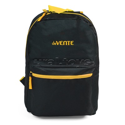 Рюкзак "Black" подростковый 40x29x17 см (14 л) 250 г, 1 отделение на молнии, 1 передний карман, черный с желтым