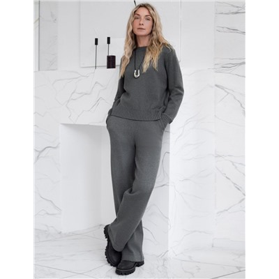 Прямые брюки из пряжи с кашемиром