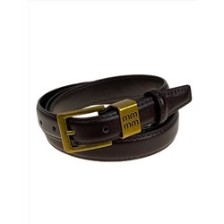 Ремень женский из искусственной кожи, цвет шоколад