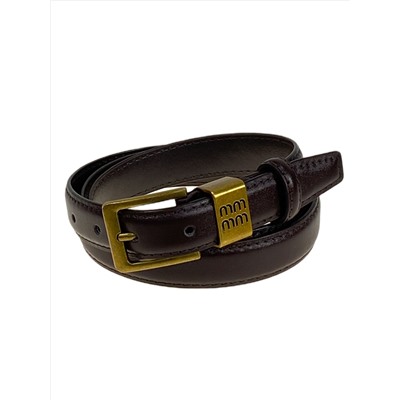 Ремень женский из искусственной кожи, цвет шоколад