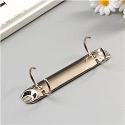 Зажим кольцевой на два кольца, внутренний d=2.5 см, набор 4 шт., металл, 12.5×3×2 см