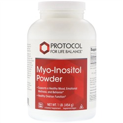 Protocol for Life Balance, Мио-инозитольный порошок, 454 г