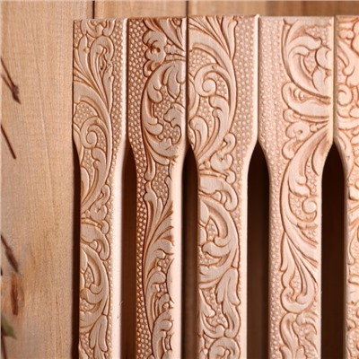 Абажур для бани и сауны «Русские узоры», липа, 31×27×11 см, настенный угловой, «Добропаровъ»