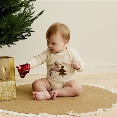 Боди детское «Крошка Я. Новогодние игрушки», рост 68-74 см