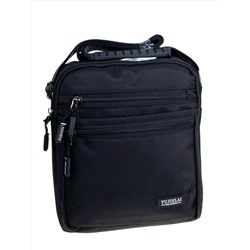 Сумка мужская через плечо текстильная, цвет черный