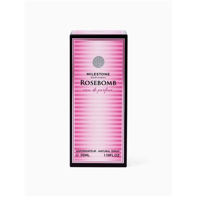 Парфюмерная вода женская Milestone ROSEBOMB, 35 мл (по мотивам Victoria'S Secret Bombshell)
