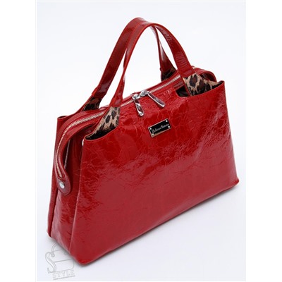 Сумка женская кожаная 9613-1S wine red Velina Fabbaino-Safenta