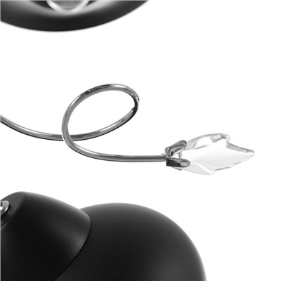 Люстра потолочная BayerLux «Авиталь», 2хЕ27 40 Вт, чёрно-хромовый, 53×20×23 см