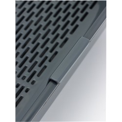 Туалет для кошек Марсель глубокий с сеткой 50×34.5×12 см (полипропилен) серый