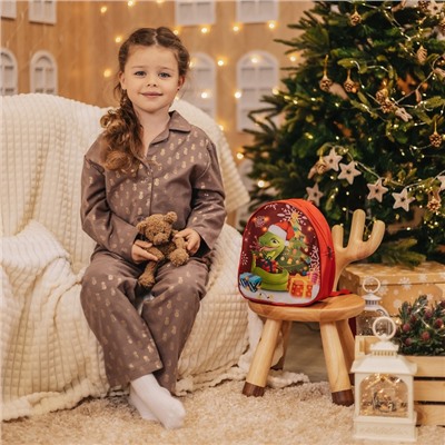 Рюкзак новогодний для подарков на молнии «Змея», красный