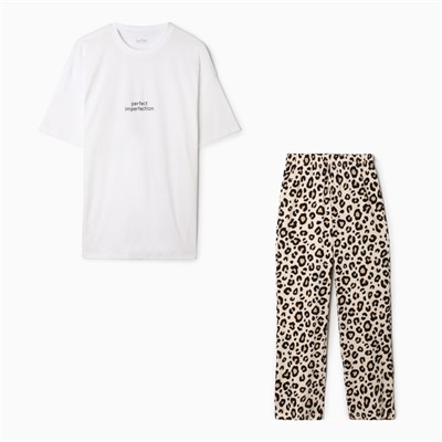 Пижама женская (футболка, брюки) KAFTAN Style, размер 40-42