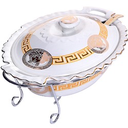 30654 Мармит керамика 2,5л 4пр со свечкой LR (х4)