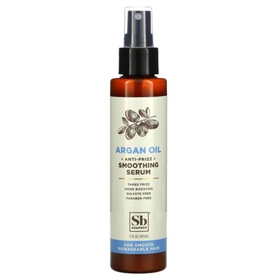 Soapbox, Smoothing Serum, Anti Frizz, Argan Oil,  5 fl oz (147 ml)