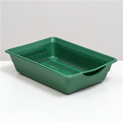 Туалет глубокий с сеткой 36×25×9 см, зеленый