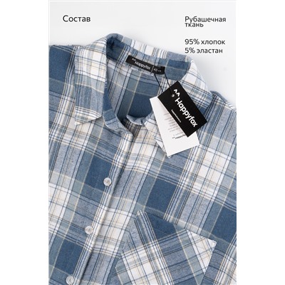 Рубашка женская в клетку Happyfox