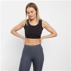 Топ спортивный женский Basia, чёрный, размер 46