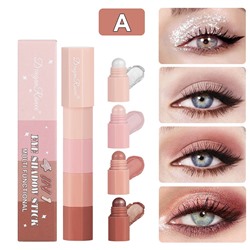 Набор кремовых теней 4 цвета в карандаше Dragon Ranee