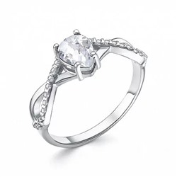 Кольцо из серебра куб.циркон., В10-0339