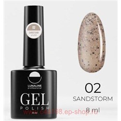 LunaLine Гель-лак для ногтей Sand Storm тон 02 халва 8 мл