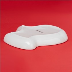 Тарелка сервировочная новогодняя Доляна «Волшебное дерево», доломит, 20×18×3 см, белая